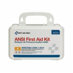 First Aid Only® 90754 First Aid Kit, Surface Mount, 71 Components, Plastic Case, 8 in H x 5 in W x 2-3/4 in D