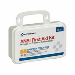 First Aid Only® 90754 First Aid Kit, Surface Mount, 71 Components, Plastic Case, 8 in H x 5 in W x 2-3/4 in D