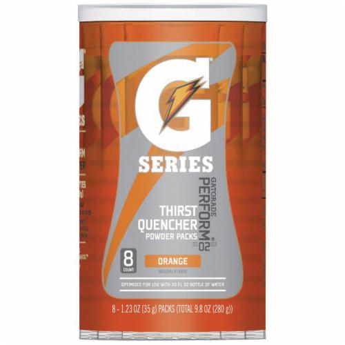 Gatorade® 13165 G Series Sports Drink Mix, 1.34 oz Pack, 20 oz Yield, Powder Form, Orange