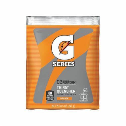 Gatorade® 03957 G Series Sports Drink Mix, 8.5 oz Pack, 1 gal Yield, Powder Form, Orange