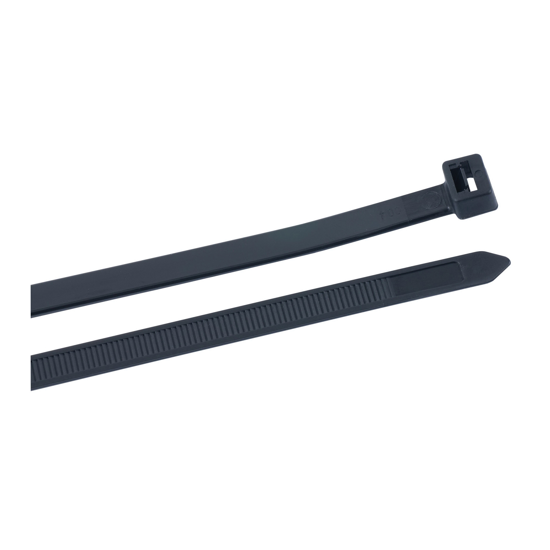 Gardner Bender 46-424UVB 1-Piece Bent Tip Heavy Duty UV-Resistant Cable Tie, 24 in L x 0.35 in W x 0.07 in THK, Nylon, UV Black