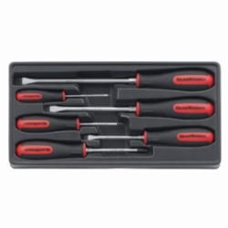 GEARWRENCH® 80050 Screwdriver Set, 6 Pieces, ASME B107.15, Chrome Vanadium Steel, Black Oxide