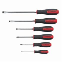 GEARWRENCH® 80050 Screwdriver Set, 6 Pieces, ASME B107.15, Chrome Vanadium Steel, Black Oxide