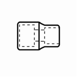 GEARWRENCH® 80496 Standard Length Socket, 3/8 in Square Drive, 1/4 in, 12 Points