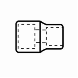 GEARWRENCH® 80831 Standard Length Socket, 3/4 in Square Drive, 15/16 in, 12 Points