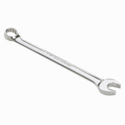 GEARWRENCH® 81650 Long Length Open End Combination Wrench, 1/4 in Wrench, 12 Points, 15 deg Offset, 5.09 in OAL, Premium Alloy Steel, Polished Chrome