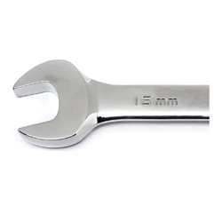 GEARWRENCH® 9416 Long Length Combination Ratcheting Wrench Set, 16 Pieces, 8 to 24 mm, Polished Chrome