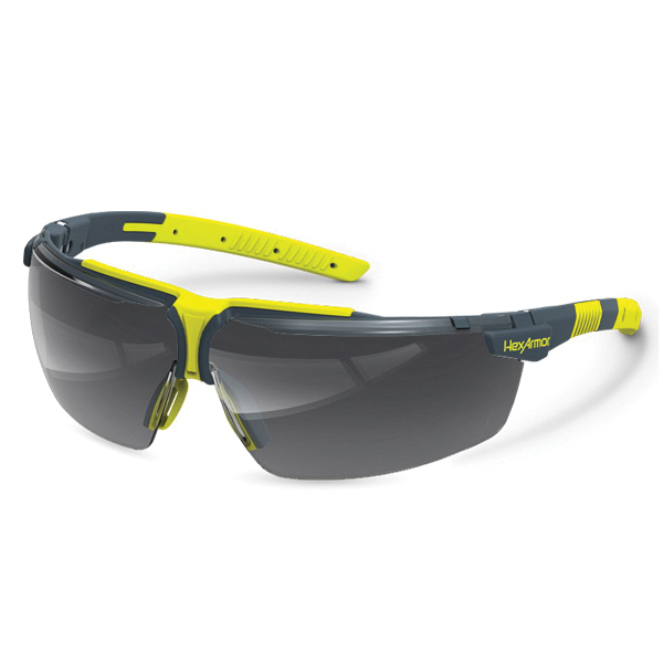 HexArmor® 11-19004-08 VS300 Safety Eyewear, TruShield®, Variomatic Lens, Wrap Around Frame, Charcoal, TPU Frame, Polycarbonate Lens, ANSI Z87.1.2015, CE EN166, CSA Z94.3, High Impact Rated Z87+