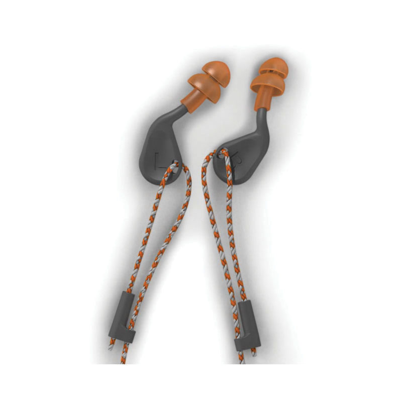 HexArmor® simpleFit® 18-20001 Guided Earplugs, 25 dB Noise Reduction, Flanged/Oval Shape, ANSI S3.19-1974/Z94.2-2014, CSA Class A(L), EN 352-2:2002, Reusable, Corded Design