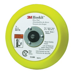 Hookit™ 7100041779 High Performance Standard Disc Pad, 6 in Dia Pad, Hook and Loop Attachment
