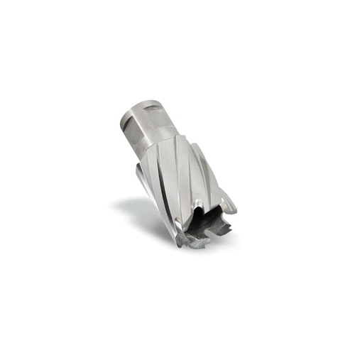 Hougen® 12234 12000 Annular Cutter, 1-1/16 in Dia Cutter, 2 in D Cutting, M2 HSS, Bright, Weldon with 2-Flat Shank