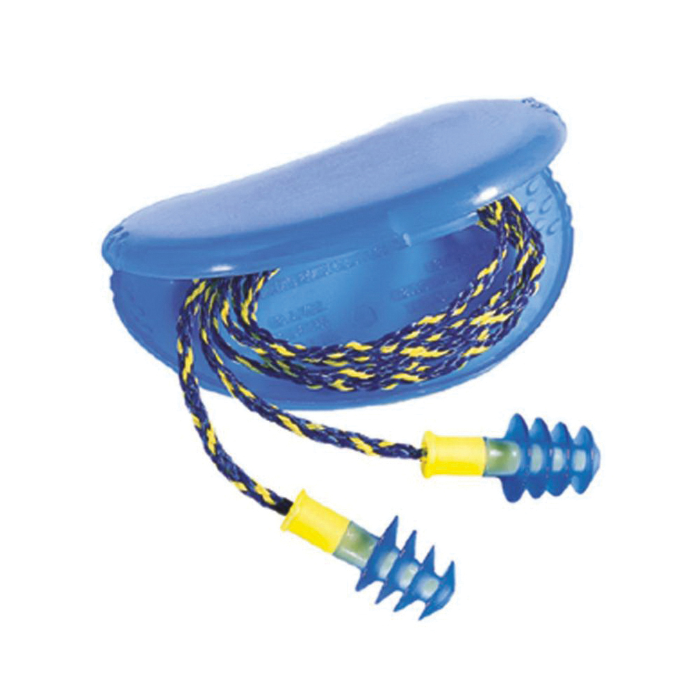 Howard Leight by Honeywell FUS30-HP Fusion® Multi-Use Earplugs, 27 dB Noise Reduction, 4-Flange Shape, 2003/10/EC, 89/686/EEC, ANSI S12.6/1997, ANSI S3.19-1974, EN 352-2:1993, Z94.2-1994, Reusable, Corded Design