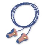 Howard Leight by Honeywell LT-30 Laser Trak® Metal Detectable Earplugs, 33 dB Noise Reduction, T-Shape Shape, ANSI S3.19-1974, Disposable, Corded Design
