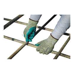 HyFlex® 11-501 Medium Duty Cut Resistant Gloves,  Foam Nitrile Coating, DuPont™ Kevlar®/Lycra®/Intercept Technology®, Knit Wrist Cuff, Resists: Abrasion, Cut and Puncture, ANSI Cut-Resistance Level: A5, ANSI Puncture-Resistance Level: 3