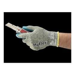 HyFlex® 11-501 Medium Duty Cut Resistant Gloves,  Foam Nitrile Coating, DuPont™ Kevlar®/Lycra®/Intercept Technology®, Knit Wrist Cuff, Resists: Abrasion, Cut and Puncture, ANSI Cut-Resistance Level: A5, ANSI Puncture-Resistance Level: 3