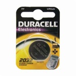 Duracell® DL2032BPK Coin Battery, Lithium-Manganese Dioxide, 3 VDC Nominal, 200 mAh Nominal, 2032, 3.3 VDC Charge
