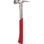 Milwaukee® 48-22-9022 Framing Hammer, 15 in OAL, Milled Face, 22 oz Steel Head, Asymmetrical Anti-Ring Straight Claw