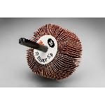 3M™ 7100178228 Type 83 Mounted Flap Wheel, 2 in Dia Wheel, 1 in W Face, 1/4 in Dia Shank, 80 Grit, Medium Grade, Aluminum Oxide Abrasive