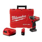 Milwaukee® M12™ FUEL™ 2503-22 Cordless Drill/Driver Kit, 1/2 in Chuck, 12 VAC, 1700 rpm No-Load, 6.6 in OAL, Li-Ion Battery