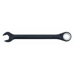 Proto® JSCR24 Anti-Slip Design Non-Reversible Combination Wrench, Imperial, 3/4 in, 12 Points, 15 deg Offset, 9-3/4 in OAL, Chrome Vanadium Steel, Polished Chrome/Black, ASME Specified