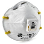 3M™ 8210V Standard Respirator, Resists: Non-Oil Based Particles
