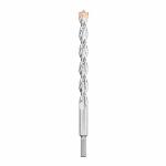 Black+Decker® DW5241 2-Cutter Premium Percussion Masonry Drill Bit, 5/8 in Drill Bit, 5/8 in Round with 3-Flat Shank, 4 in D Cutting, Carbide Cutting Edge, 6 in OAL
