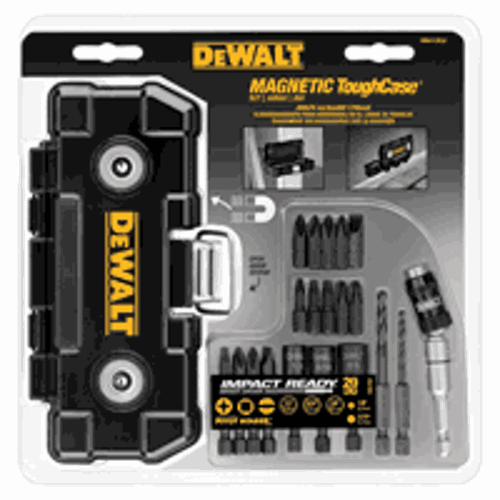 DeWALT® Impact Ready® DW2169 Fastening Set, 38 Pieces, 1/4 in Drive, High Carbon Steel