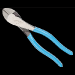 Channellock® 338 High Leverage Diagonal Cutting Plier, 0.06 to 0.09 in Piano Wire, 0.04 to 0.09 in Hard Wire, 0.04 to 0.09 in Medium Hard Wire, 0.16 in Soft Wire, 0.79 in L x 1.18 in W x 0.43 in THK Lap Joint/Oval C1080 High Carbon Steel Jaw, 8 in OAL