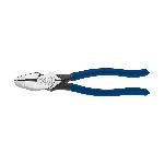 Klein® D213-9NE High Leverage New England Nose Side Cutting Plier, 1.594 in L x 1.25 in W X 0.625 in THK Steel Jaw, Crosshatch Knurled Jaw Surface, 9.33 in OAL