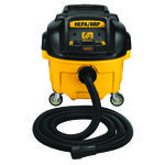 DeWALT® DWV010 Wet/Dry Dust Extractor, 15 A, 8 gal Tank, 120 VAC, 130 cfm Air Flow, HEPA/RRP Filter