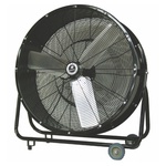 TPI CPBS30D 1-Phase Direct Drive Portable Blower, 120 VAC, 1/3 hp, 5500/6300 cfm Flow Rate, 30 in Propeller, Steel Propeller, Import