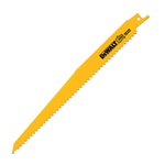 DeWALT® DW4803B Tapered Back Reciprocating Saw Blade, 9 in L x 5/8 in W, 6, Bi-Metal Body, Universal/Toothed Edge Tang