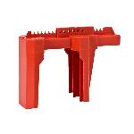 Brady® Prinzing® BS08A-RD 4-Legged Large Ball Valve Lockout, Fits Min Handle Size: 1-3/4 in W x 1 in THK, Fits Max Handle Size: 1-3/4 in W x 1 in THK, Fits Min Pipe Size: 2 in, Fits Max Pipe Size: 8 in, 6 Padlocks, 0 deg F Min Temperature, 175 deg F Max