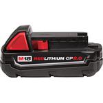 Milwaukee® M18™ REDLITHIUM™ 48-11-1820 Compact Rechargeable Cordless Battery Pack, 2 Ah Li-Ion Battery, 18 VDC Charge, For Use With M18™ Cordless Power Tool