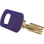 Brady® ALU-PRP-38ST-KA6PK SafeKey Standard Lockout Padlock, Alike Key, Purple, LOTO-99 Anodized Aluminum Body, 1/4 in Dia x 1-1/2 in H x 0.8 in W Steel Shackle, 3/4 in L Body