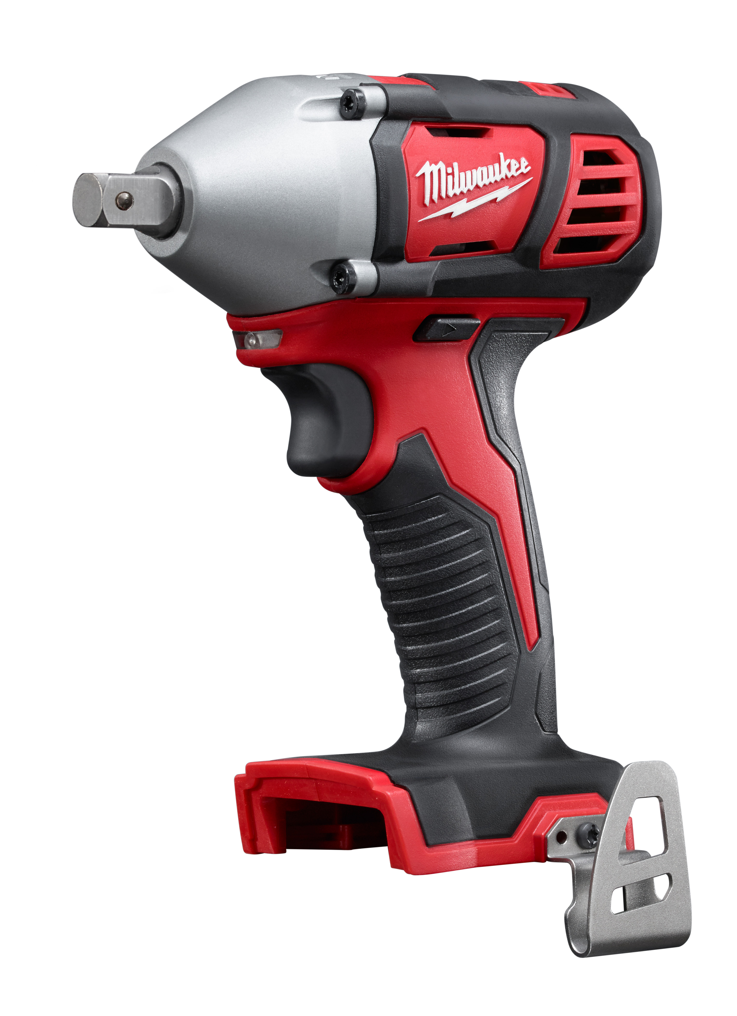 Milwaukee® M18™ 2659-20 Compact Cordless Impact Wrench With Pin Detent, 1/2 in Straight Drive, 3350 bpm, 183 ft-lb Torque, 18 VDC, 6 in OAL