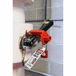 Brady® 121505 Large Butterfly Valve Lockout, Fits Min Handle Size: 2 in THK in, Fits Max Handle Size: 4 in THK, 4 Padlocks, -20 deg F Min Temperature, 140 deg F Max