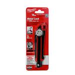 Milwaukee® 48-22-1961 Utility Knife With Metal Lock, 18 mm W Precision Cut Retractable Snap-Off Blade, Micro Carbide Metal Blade, 1 Blade Included, 6 in OAL