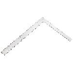 Empire® 1110 Tradesman Carpenter's Framing Square, 24 in L, 1/8 in Graduation, 22-1/2 in Tongue, Aluminum
