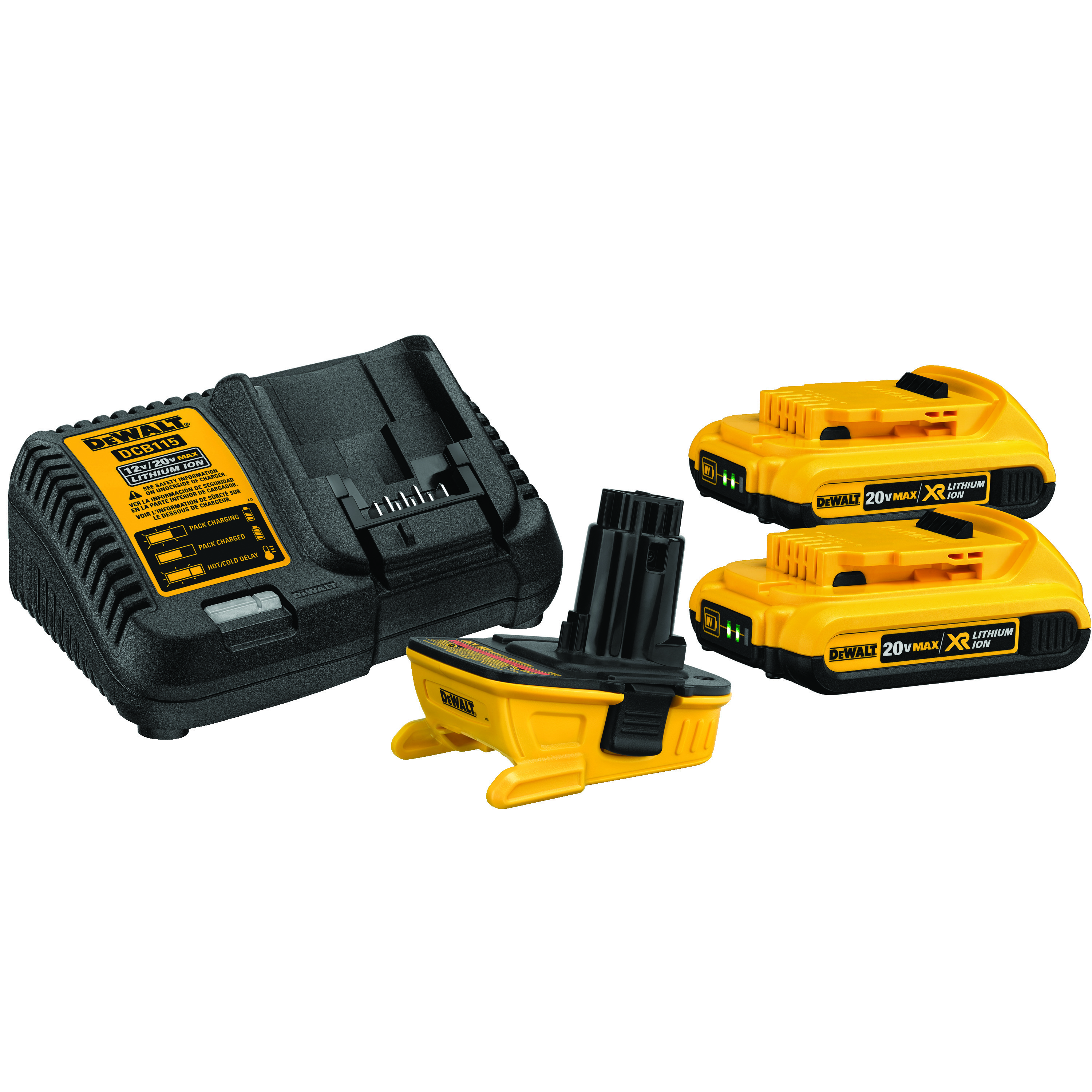 DeWALT® 20V MAX* MATRIX™ DCA2203C Slide, 2 Ah Lithium-Ion Battery, 20 VDC Charge, For Use With DeWALT® 18 V MAX Tools, DCB201 and DCB203 Compact Batteries