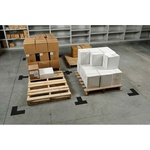 Brady® ToughStripe® 104464 Non-Reflective T-Shape Overlaminate Floor Corner Mark, 10 in L x 4 in W, Black, B-514 Polyester