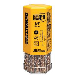 DeWALT® DW5417B25 Hammer Drill Bit, 1/4 in Drill Bit, 25/64 in SDS-Plus® Shank, 4 in D Cutting, Carbide Cutting Edge, 6 in OAL