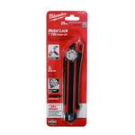 Milwaukee® 48-22-1962 Utility Knife With Metal Lock, 25 mm W Precision Cut Retractable Snap-Off Blade, Micro Carbide Metal Blade, 1 Blade Included, 7 in OAL