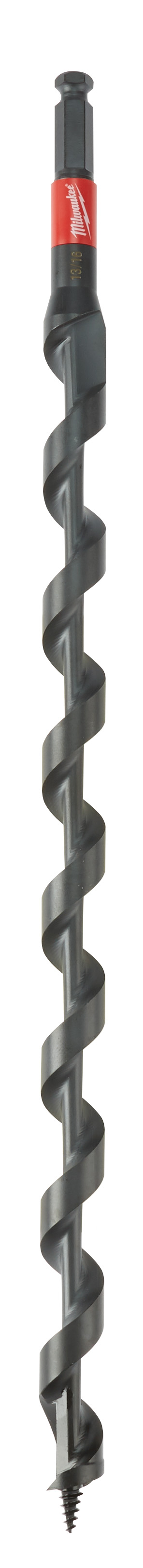 Milwaukee® SHOCKWAVE™ 48-13-6707 Lineman's Impact Auger Bit, 13/16 in Dia, 18 in OAL, Wide Flute, 7/16 in Shank