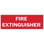 Brady® 43290 Rectangular Fire Sign, No Header, 7 in H x 10 in W, White on Red, B-555 Aluminum, Corner Hole/Surface Mount