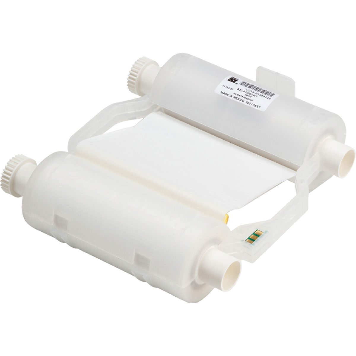 Brady® B30-R10000-WT B30 R10000 1-Color Heavy Duty Printer Ribbon, 200 ft L x 4.33 in W, Resin, White