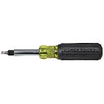 Klein® 32557 10-in-1 Multi-Bit Heavy Duty Screwdriver, 7 Pieces, Cushion Grip Handle, Steel