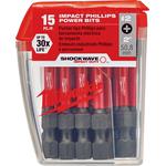 Milwaukee® SHOCKWAVE™ Impact Duty™ 48-32-5004 Impact Power Bit, #2 Phillips® Point, 2 in OAL, 1/4 in, Alloy Steel