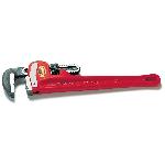 RIDGID® 31015 Heavy Duty Straight Pipe Wrench, 2 in Pipe, 12 in OAL, Floating Forged Hook Jaw, Ductile Iron Handle, Knurled Nut Adjustment, Red