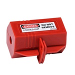 Brady® 65674 Small Electrical Plug Lockout, For Use With 110 VAC Electrical Plug, 1 Padlocks, 1/2 in Dia Max Padlock Shackle, Polypropylene, Red